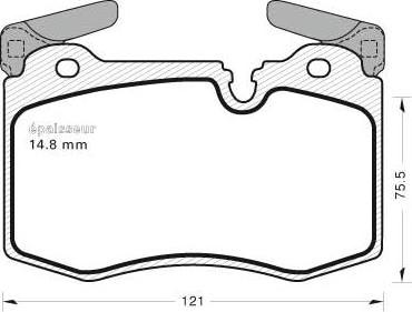 Valeo 670140 - Kit de plaquettes de frein, frein à disque cwaw.fr