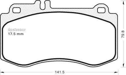 MGA 1003 - Kit de plaquettes de frein, frein à disque cwaw.fr