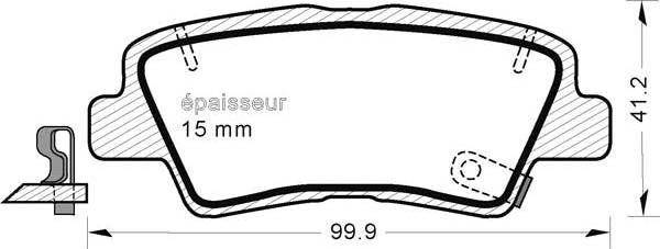 MGA 1002 - Kit de plaquettes de frein, frein à disque cwaw.fr