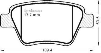 MGA 1015 - Kit de plaquettes de frein, frein à disque cwaw.fr