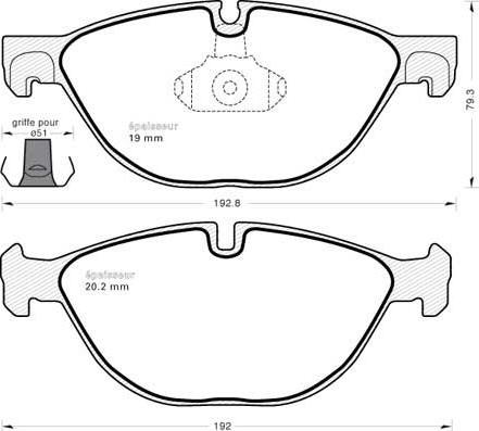 MGA 1011 - Kit de plaquettes de frein, frein à disque cwaw.fr