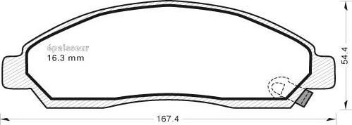 MGA 1018 - Kit de plaquettes de frein, frein à disque cwaw.fr