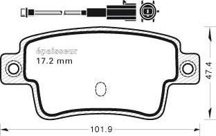 MGA 1012 - Kit de plaquettes de frein, frein à disque cwaw.fr