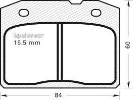 MGA 101 - Kit de plaquettes de frein, frein à disque cwaw.fr