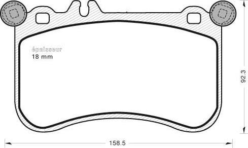 MGA 1082 - Kit de plaquettes de frein, frein à disque cwaw.fr