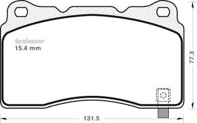 MGA 1037 - Kit de plaquettes de frein, frein à disque cwaw.fr