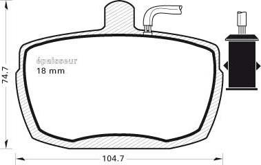 MGA 103 - Kit de plaquettes de frein, frein à disque cwaw.fr