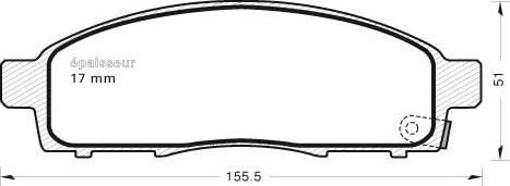 MGA 1024 - Kit de plaquettes de frein, frein à disque cwaw.fr