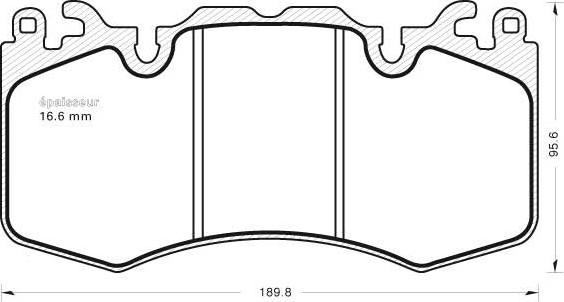 MGA 1025 - Kit de plaquettes de frein, frein à disque cwaw.fr