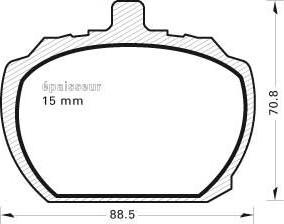 MGA 102 - Kit de plaquettes de frein, frein à disque cwaw.fr