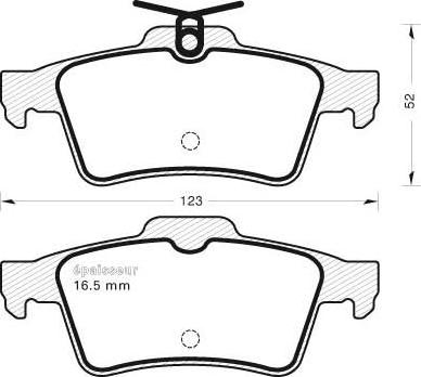 MGA 1073 - Kit de plaquettes de frein, frein à disque cwaw.fr