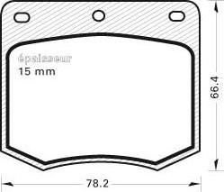 MGA 119 - Kit de plaquettes de frein, frein à disque cwaw.fr