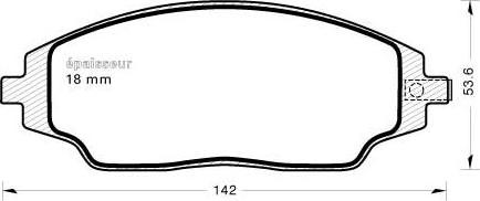 MGA 1152 - Kit de plaquettes de frein, frein à disque cwaw.fr