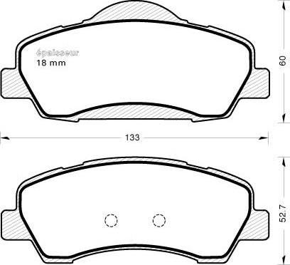 MGA 1160 - Kit de plaquettes de frein, frein à disque cwaw.fr