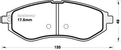 MGA 1104 - Kit de plaquettes de frein, frein à disque cwaw.fr