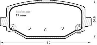 MGA 1108 - Kit de plaquettes de frein, frein à disque cwaw.fr