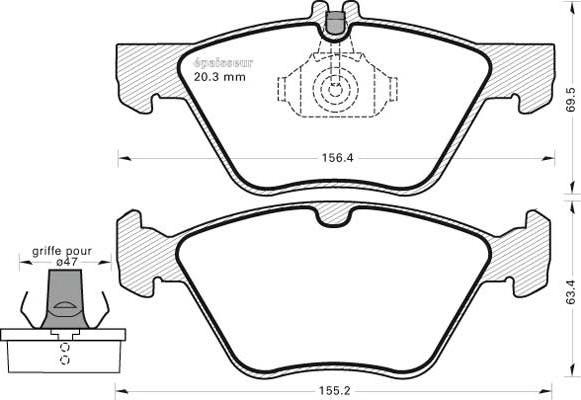 Textar 24722 190 0 5 - Kit de plaquettes de frein, frein à disque cwaw.fr