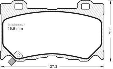 MGA 1113 - Kit de plaquettes de frein, frein à disque cwaw.fr