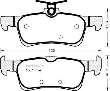 FTE 9005494 - Kit de plaquettes de frein, frein à disque cwaw.fr