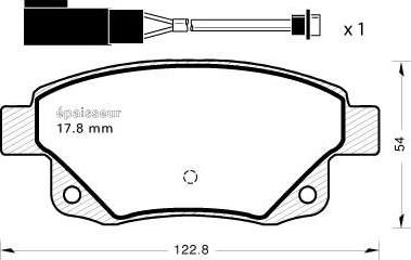 Akebono AN-7030K - Kit de plaquettes de frein, frein à disque cwaw.fr