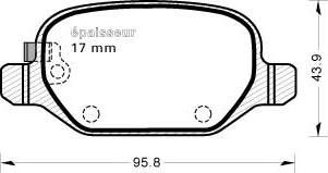 MGA 1135 - Kit de plaquettes de frein, frein à disque cwaw.fr