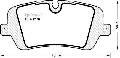 MGA 1138 - Kit de plaquettes de frein, frein à disque cwaw.fr