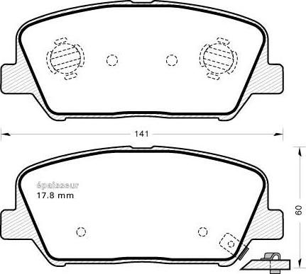 HELLA 8DB 355 036-051 - Kit de plaquettes de frein, frein à disque cwaw.fr