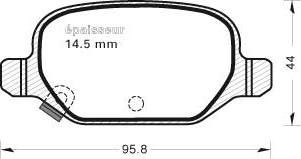 MGA 1126 - Kit de plaquettes de frein, frein à disque cwaw.fr