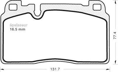 MGA 1121 - Kit de plaquettes de frein, frein à disque cwaw.fr