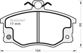 MGA 184 - Kit de plaquettes de frein, frein à disque cwaw.fr