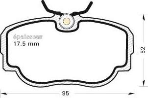 MGA 180 - Kit de plaquettes de frein, frein à disque cwaw.fr