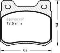 MGA 181 - Kit de plaquettes de frein, frein à disque cwaw.fr