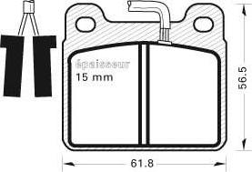 MGA 188 - Kit de plaquettes de frein, frein à disque cwaw.fr