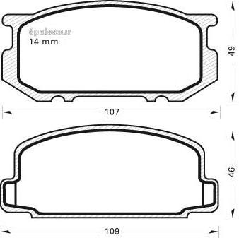 MGA 183 - Kit de plaquettes de frein, frein à disque cwaw.fr