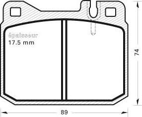 MGA 182 - Kit de plaquettes de frein, frein à disque cwaw.fr