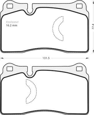 MGA 1392 - Kit de plaquettes de frein, frein à disque cwaw.fr