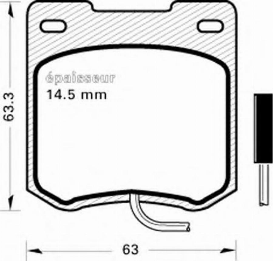 MGA 134 - Kit de plaquettes de frein, frein à disque cwaw.fr