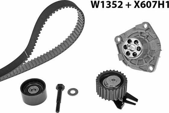 MGA 1352K1 - Pompe à eau + kit de courroie de distribution cwaw.fr