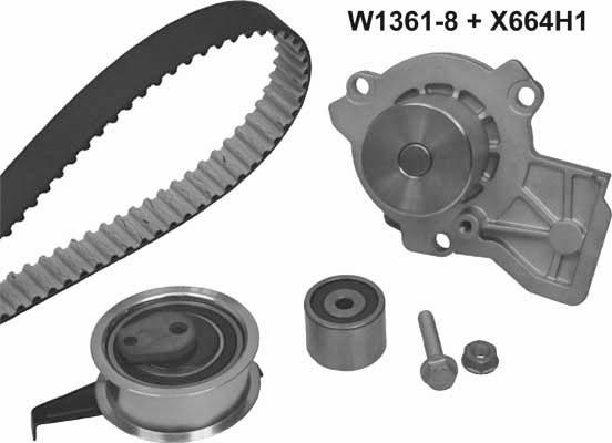 MGA 1361K1 - Pompe à eau + kit de courroie de distribution cwaw.fr