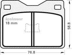 BENDIX 571245 - Kit de plaquettes de frein, frein à disque cwaw.fr