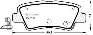 MGA 1310 - Kit de plaquettes de frein, frein à disque cwaw.fr