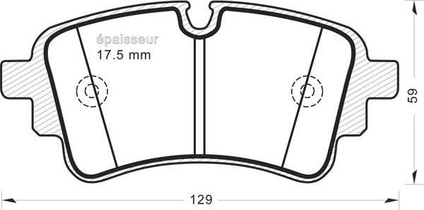 MGA 1386 - Kit de plaquettes de frein, frein à disque cwaw.fr