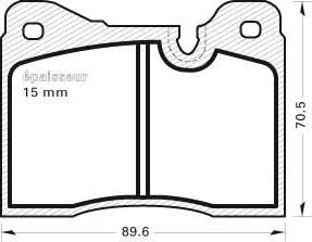 MGA 138 - Kit de plaquettes de frein, frein à disque cwaw.fr