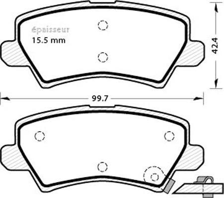 TRW GDB2248 - Kit de plaquettes de frein, frein à disque cwaw.fr