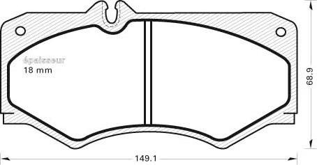 MGA 132 - Kit de plaquettes de frein, frein à disque cwaw.fr