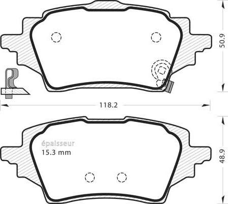 MGA 1371 - Kit de plaquettes de frein, frein à disque cwaw.fr