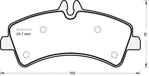 MGA 1295 - Kit de plaquettes de frein, frein à disque cwaw.fr