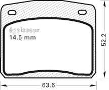 MGA 125 - Kit de plaquettes de frein, frein à disque cwaw.fr