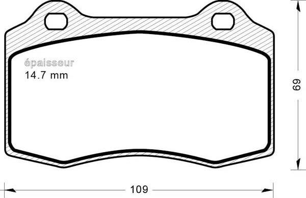 HELLA T1554 - Kit de plaquettes de frein, frein à disque cwaw.fr