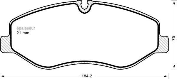 MGA 1206 - Kit de plaquettes de frein, frein à disque cwaw.fr